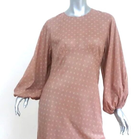 Doen Sage Maxi Dress Macaroon Printed Cotton Size - Picture 1 of 3